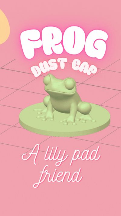 Frog Dust Cap (Lily Pad Friend)
