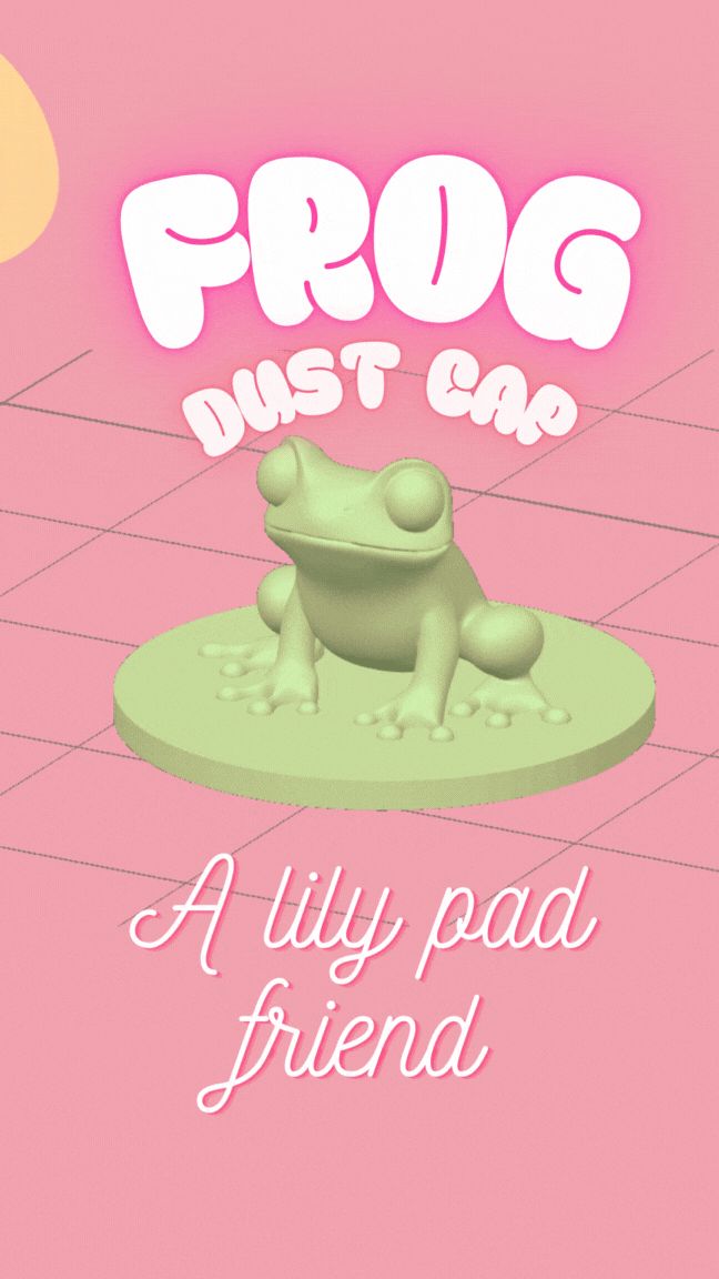 Frog Dust Cap (Lily Pad Friend)