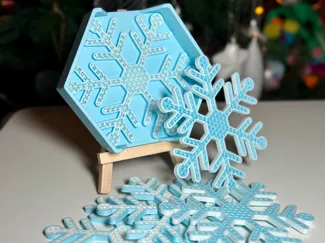 Christmas Snowflake coasters