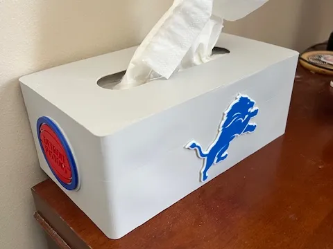 Detroit Sports Tissue Box Cover