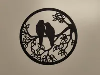 Décoration murale oiseaux amoureux — photo 2