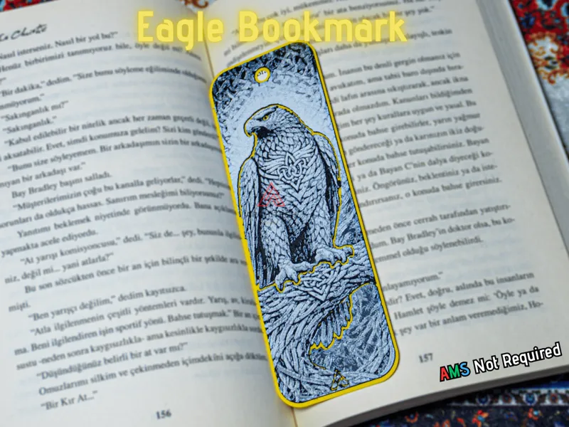 Celtic Knot Eagle - Hueforge Bookmark