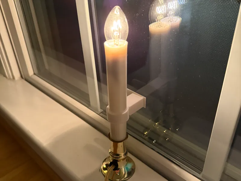 Christmas Window Candle Holder