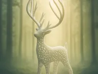 Cerf Voronoï sur socle — photo 1