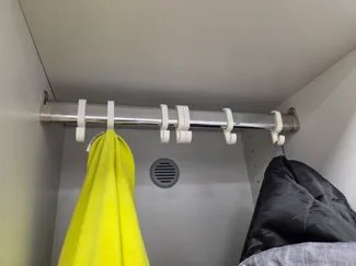 Wardrobe rod Hook