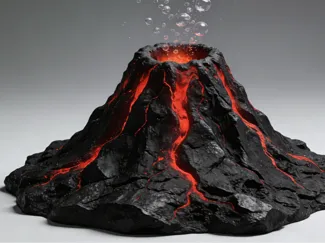 海底熔岩火山（摆件或者水缸造景）