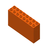 Grande brique de construction 2x8x4 — photo 3