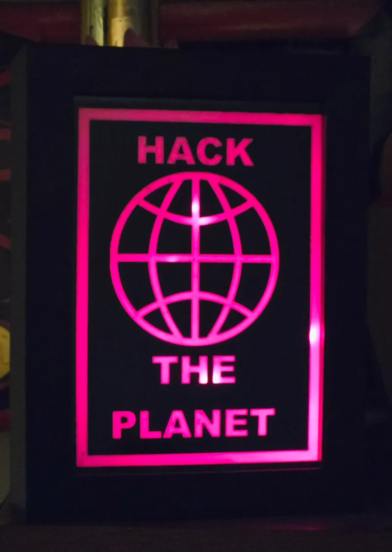 Hack the planet - 5x7 Lightbox insert