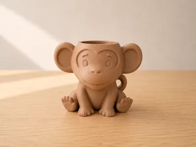 Cute Monkey Planter for 6cm Plants