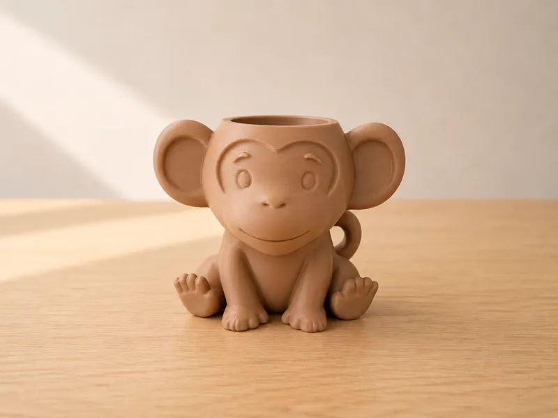 Cute Monkey Planter for 6cm Plants