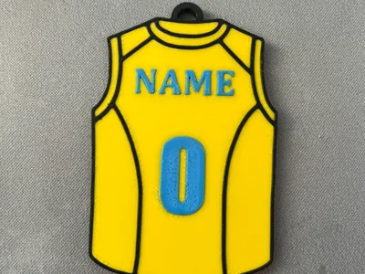 Basketball Jersy Keychain - Custom
