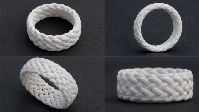 千缕绳萦・Celtic‑Knot Woven‑Rope Ring - 1