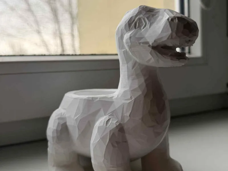 Dinosaur flower pot