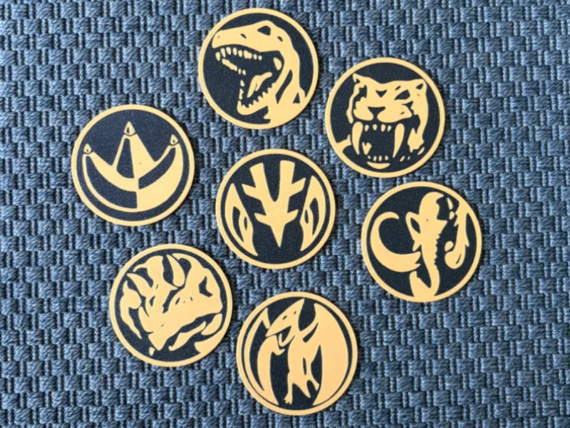 Power Ranger Power Coins Coasters