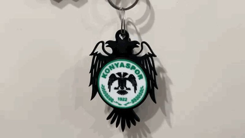 Konyaspor Logo Keychain – 3D Ready Multi Color