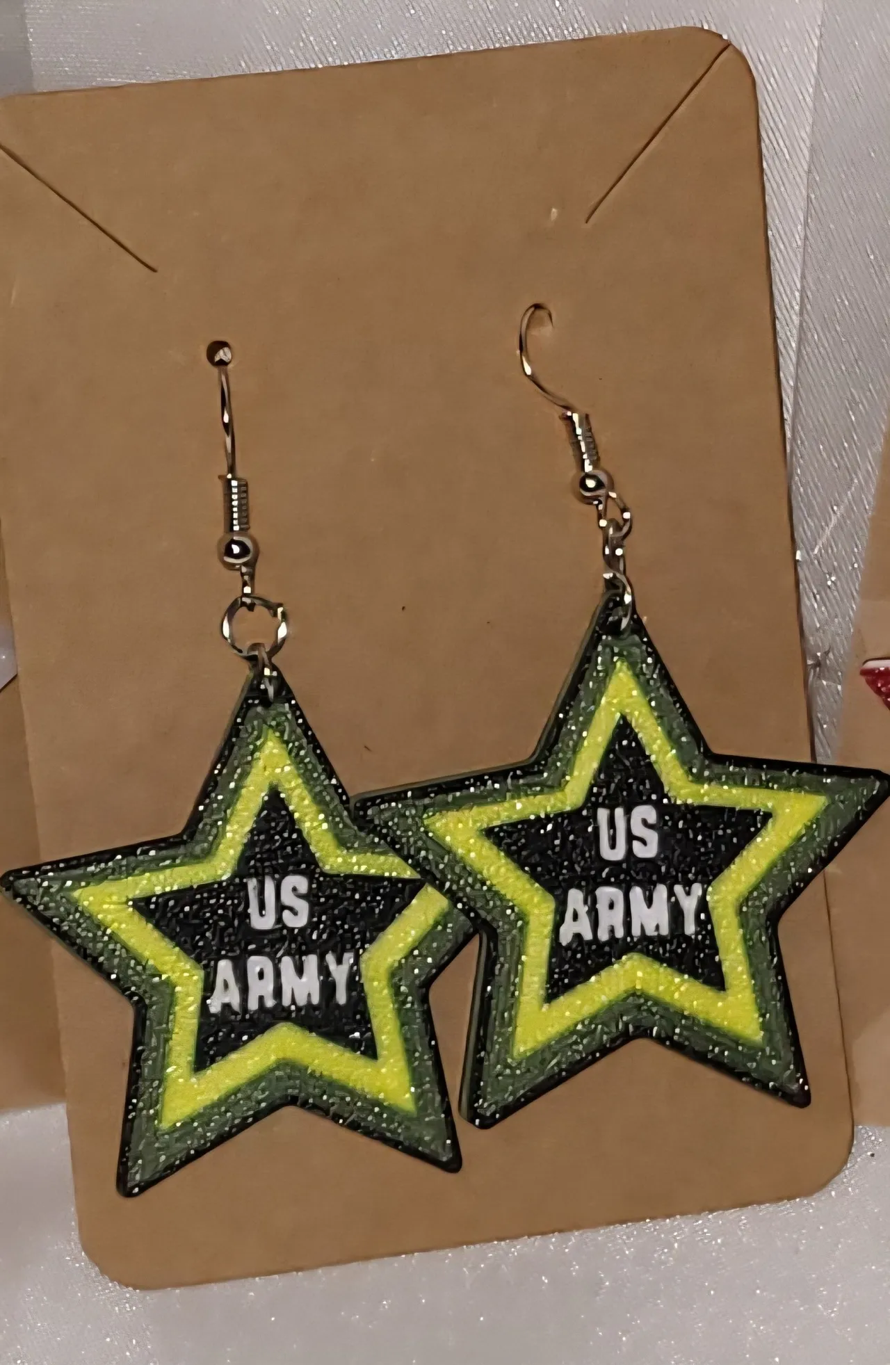 Earrings Army view 2