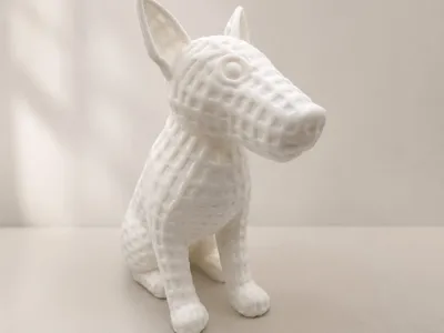 Cute Bull Terrier – Woven Style