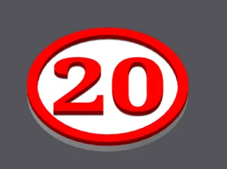 20 Birthday Cart Coin, 20er Einkaufswagenchip