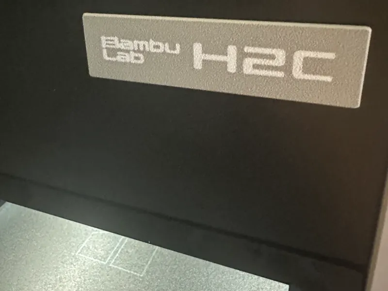 Bambu Name Plate H2C Vortek Nozzle Changer H2D H2S