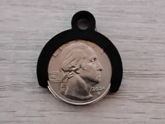 Shopping Cart Quarter Holder- Keychain