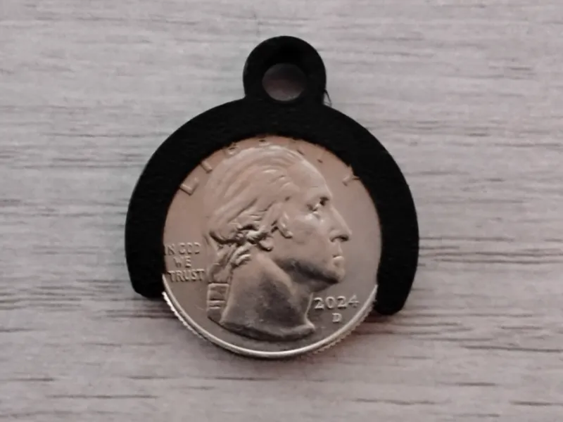 Shopping Cart Quarter Holder- Keychain