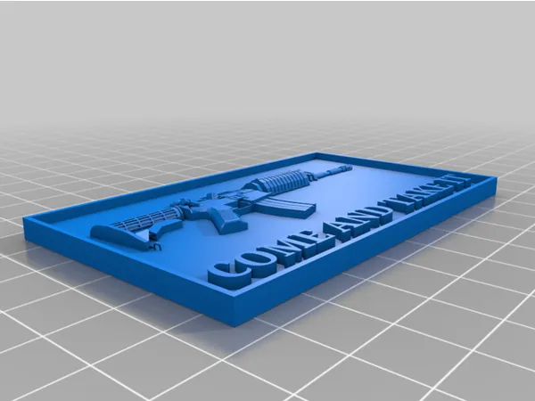 Enseigne décorative AR-15 « Come and Take It »