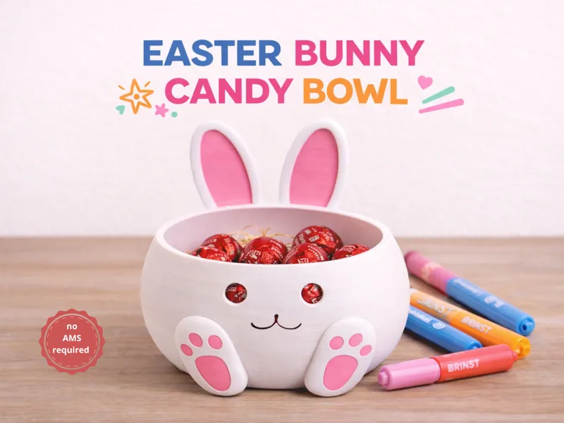 Easter bunny candy bowl