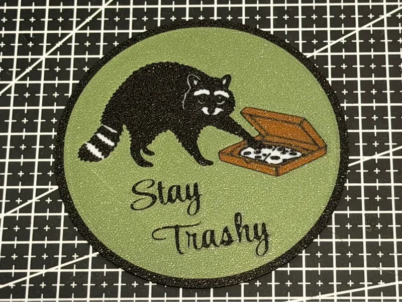 Stay Trashy (Raccoon Coaster)