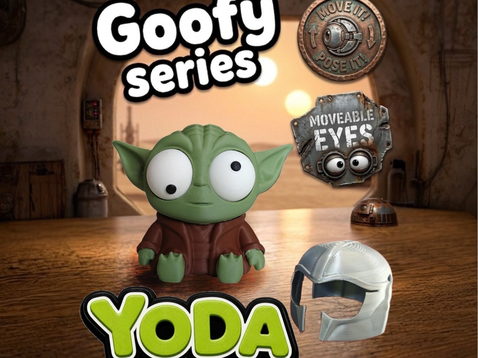 Goofy series – YODA Movable Eyes NOAMS