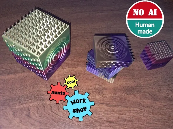 Cube sensoriel à faire tourner