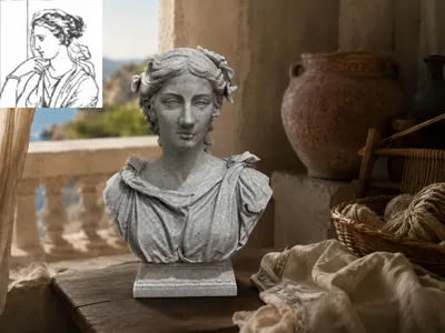 Penelope of Ithaca Bust