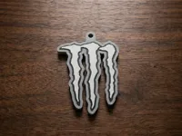 monster cinza e branco
