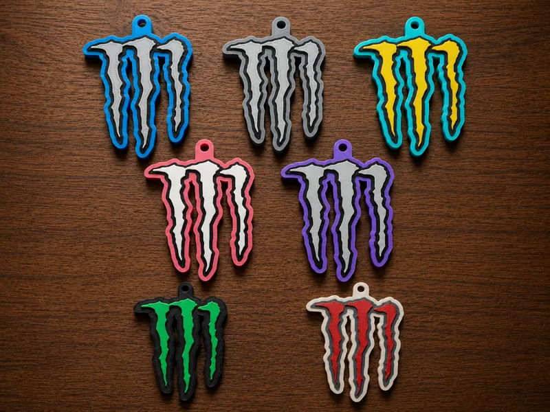 Chaveiros Monster Energy Multicor 