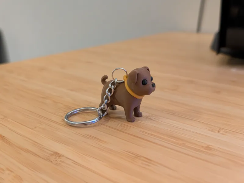 Tiny cute dog key chain