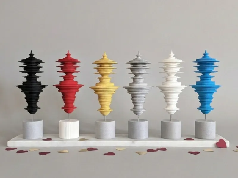 Soundwave of Love Sculpture V2