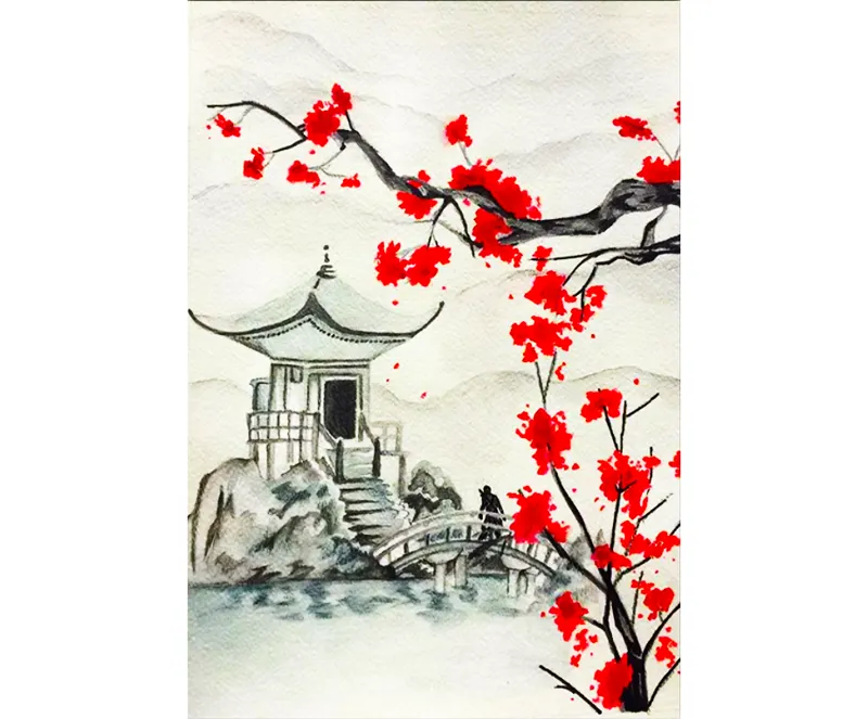 Japanese Oriental Landscape