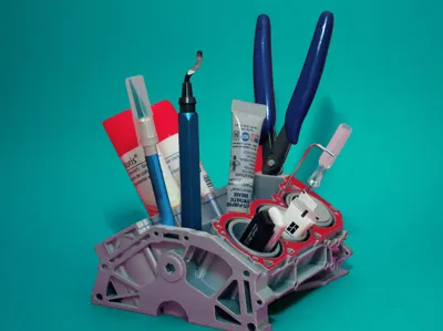 Engine Block Card and Pen Holder