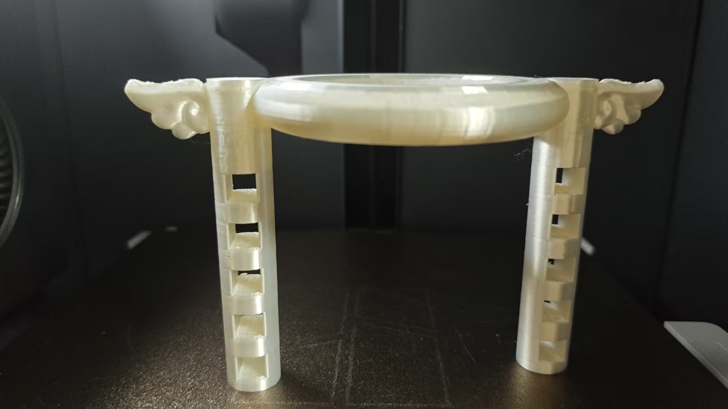 Miniatura 2 do modelo 3D 拼豆漏斗架倒豆可调节天使星星