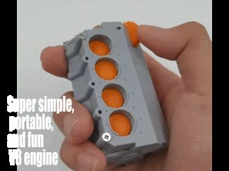 Super simple, portable, and fun V8 engine fidget