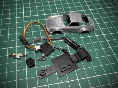 Porsche 934 1/64 Diecast model DIY RC conversion
