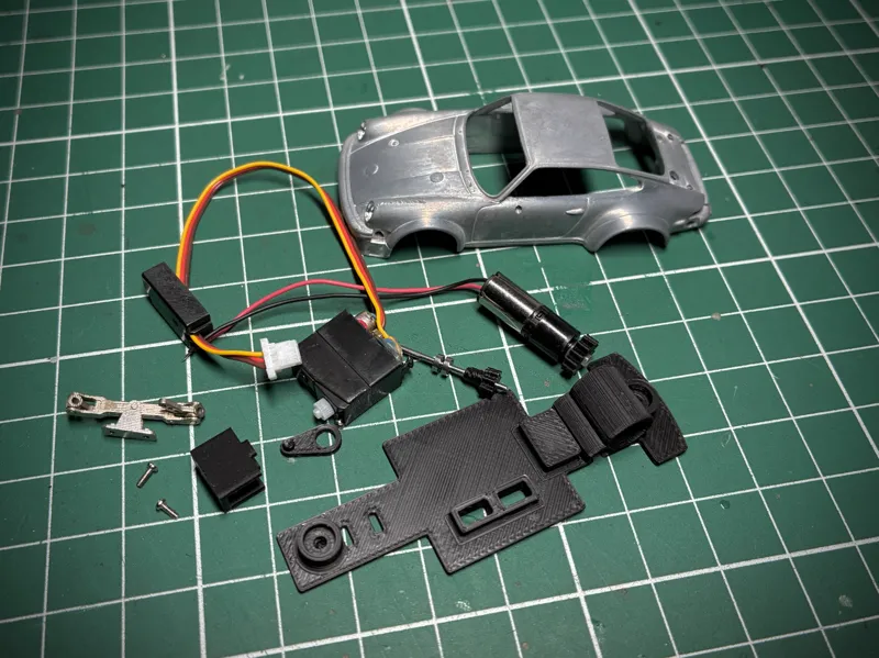 Porsche 934 1/64 Diecast model DIY RC conversion