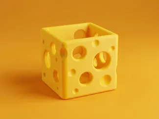 Curd Cube - Cheddar Cheese Tea Light Holder