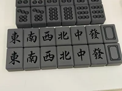 Simple classic mahjong_no multi-color printing