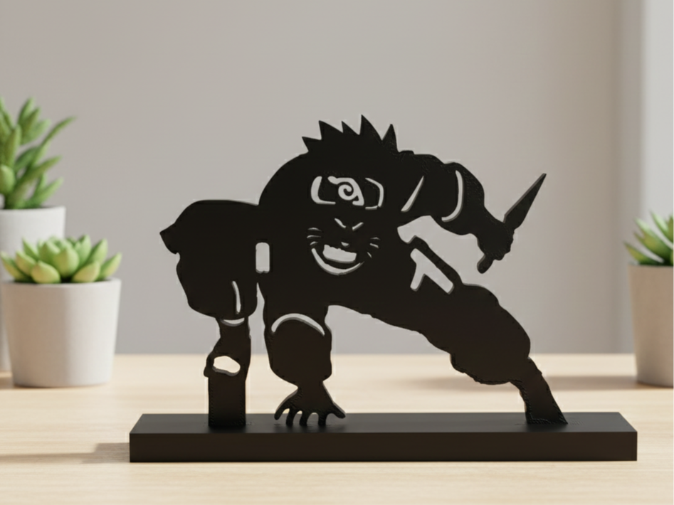 Naruto Uzumaki 3D Print Silhouette 107
