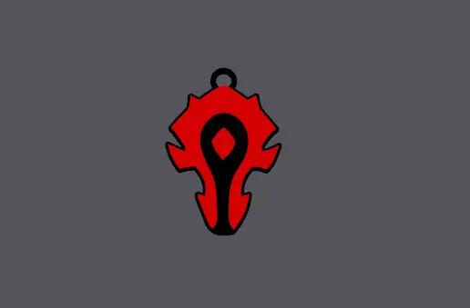 World of Warcraft Horde keychain/keyring
