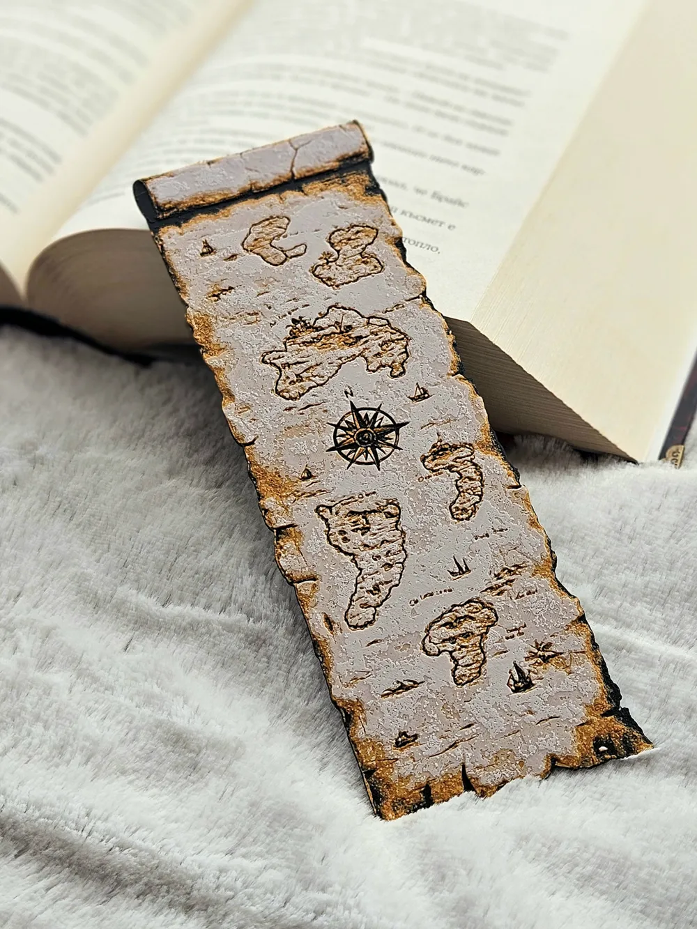 Pirate Map - Bookmark - Free 3D Print Model - MakerWorld