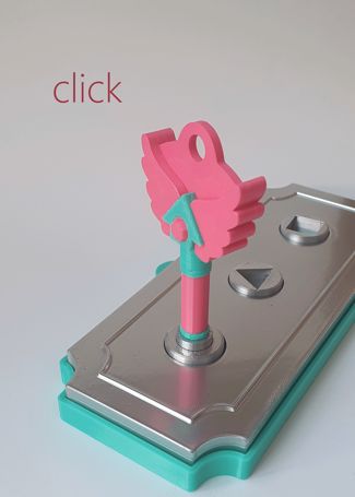 Squid Game inspired Keys, key holder & fidget