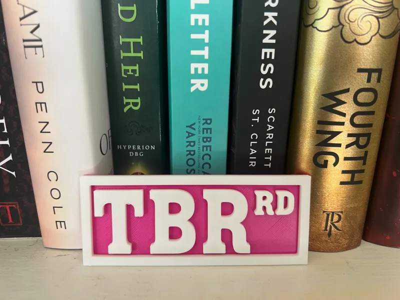 Bookshelf Sign – TBR Rd – Street Sign