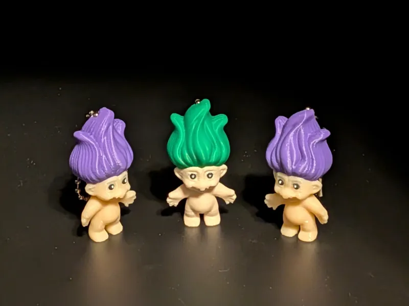 Cute Retro Troll - Figurine (Keychain / Backpack)