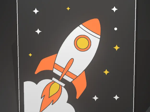 Raketen Lichtkasten